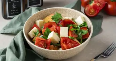 Bal-Soya Soslu Ilık Domates Salatası Tarifi