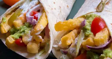Doyurucu Sebzeli Wrap: Nefis Cacıki Sosuyla