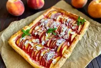 15 Dakikada Hazır Şeftalili Tart Tarifi