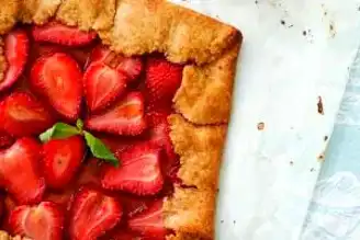 Fit Çilekli Galette Tarifi