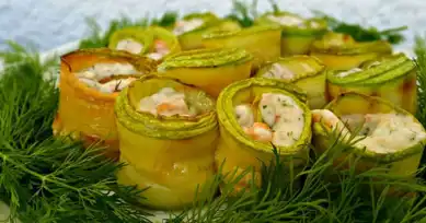 Nefis Füme Somon ve Kabak Ruloları Tarifi