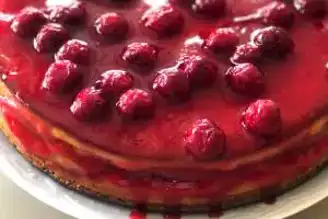 Nefis Frambuazlı Kolay Cheesecake Tarifi