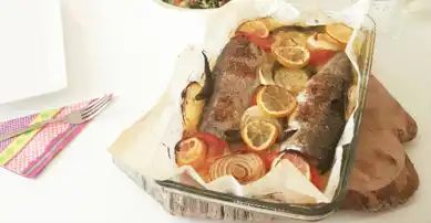 Nefis Fırında Alabalık Tarifi