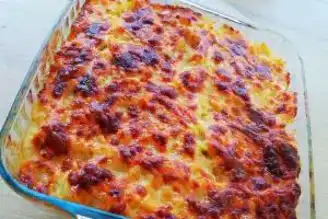 Fırında Kaşarlı Beşamelli Makarna Tarifi