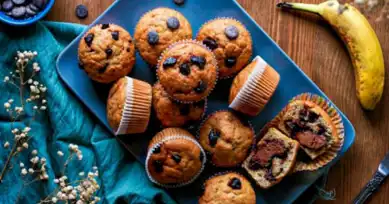 Nefis Çikolata Dolgulu Muzlu Muffin Tarifi