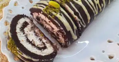 Nefis Kakaolu Hindistan Cevizli Rulo Pasta Tarifi