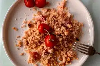 Fit Kirazlı Crumble Tarifi
