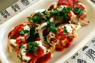 Nefis Köz Patlıcanlı Tavuk Sarma Tarifi