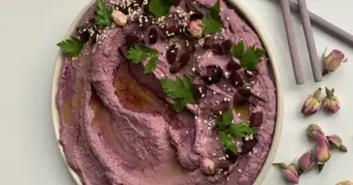 Efsanevi Lila Renkli Humus Tarifi