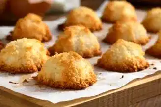 3 Malzemeli Nefis Hindistan Cevizli Kurabiye Tarifi