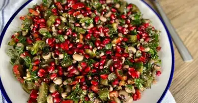 Nefis Narlı Kuru Börülce Salatası Tarifi
