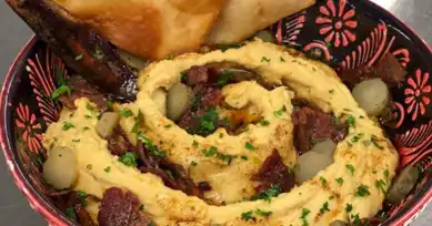 Nefis Pastırmalı Humus Tarifi