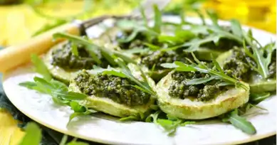 Pesto Soslu Lezzetli Kabak Dilimleri