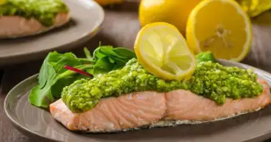 Pesto Sosuyla Lezzetli Somon Tarifi