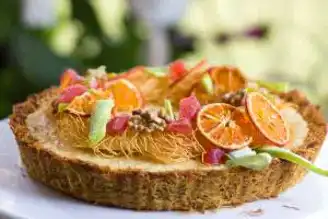 Portakal Kremalı Nefis Kadayıf Tart Tarifi