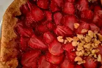 Şekersiz Çilekli Galette Tarifi