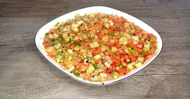 Köz Patlıcanlı Sarımsaklı Salata Tarifi