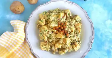 Çıtır Nohutlu Patates Salatası Tarifi