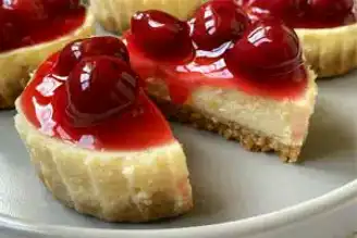 Nefis Vişneli Porsiyon Cheesecake Tarifi