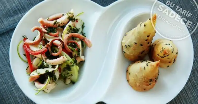 Lezzetli Ahtapot Salatası ve Tarhana Ezmesi Tarifi