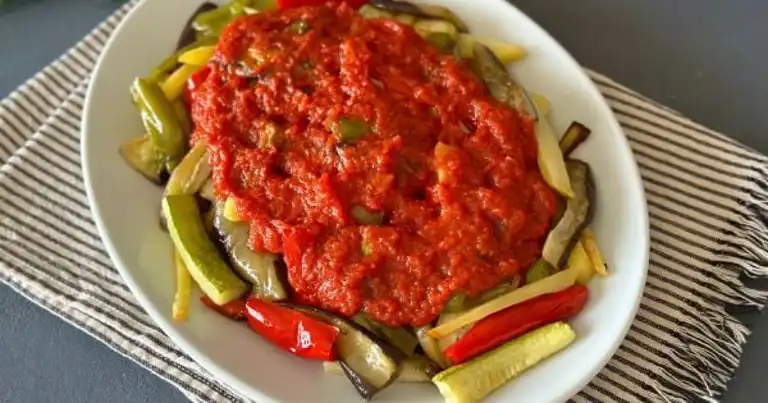 Fırında Soslu Sebze Kızartması Tarifi
