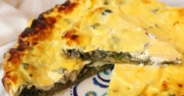 Lezzetli Ispanaklı Mantarlı Kiş Tarifi