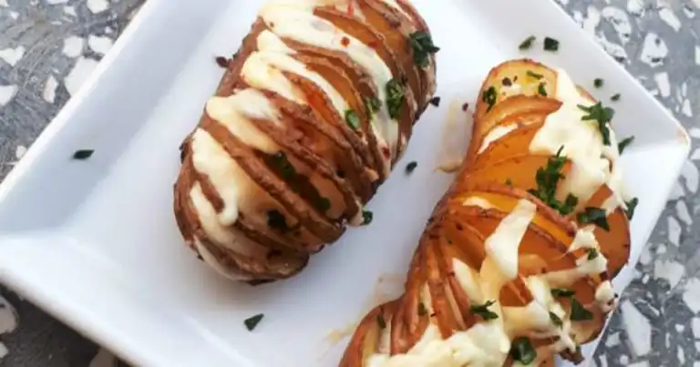 Nefis Kaşarlı Yelpaze Patates Tarifi