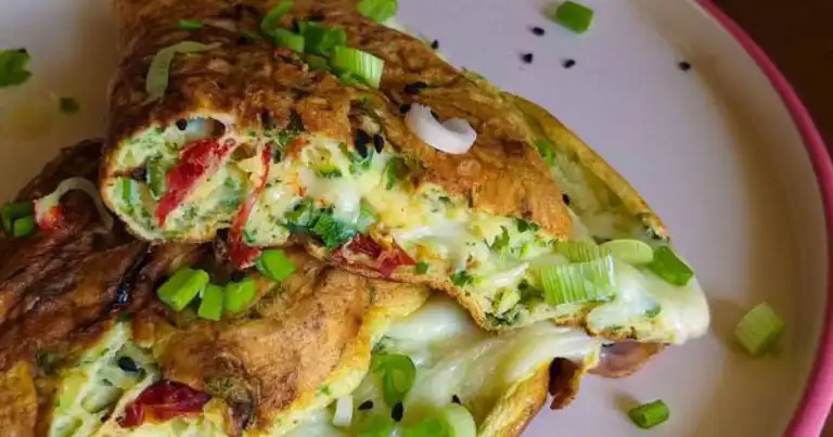 Puf Puf Kabaklı Kuru Domatesli Omlet Tarifi